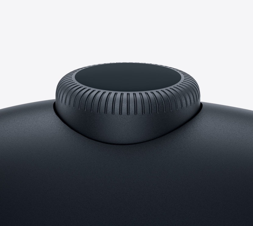 AirPods Max 2 headphones, midnight color, detail of Digital Crown